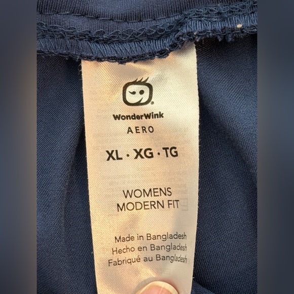 Wonderwink XL Drawstring Navy Blue Scrub Pants - Picture 2 of 6